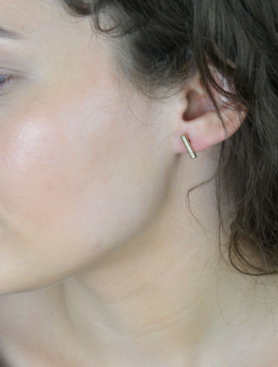 Kolczyki złote patyczki z cyrkoniami pr 333, KL 5491 333.jpg